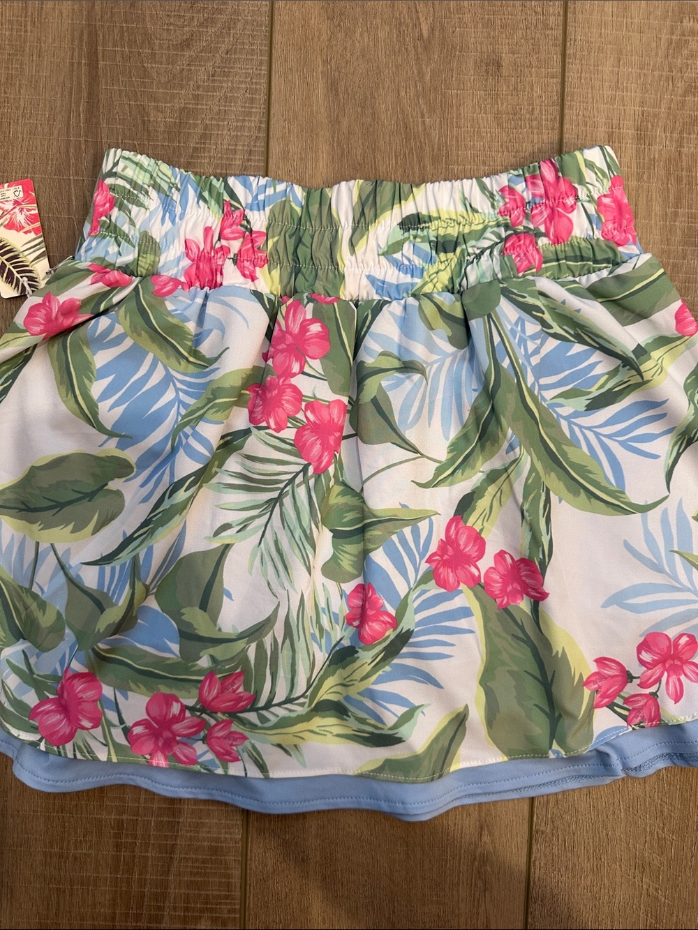 Tommy Bahama Tropical Green and Blue Leaf Print - Picture 6 of 7
